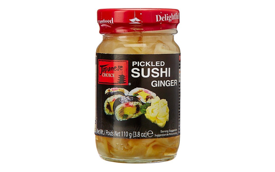 Japanese Choice Pickled Sushi Ginger    Glass Jar  110 grams